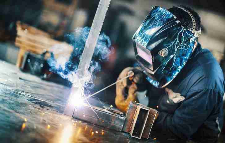 Arc welding or molten flow