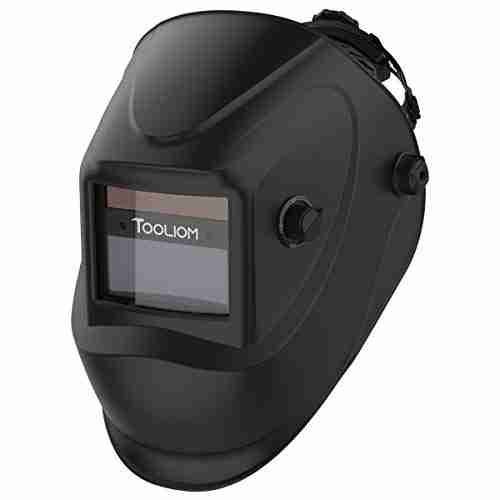 tooliom auto darkening welding helmet true color 1112 battery powered