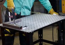 Adjustable Height Welding Table