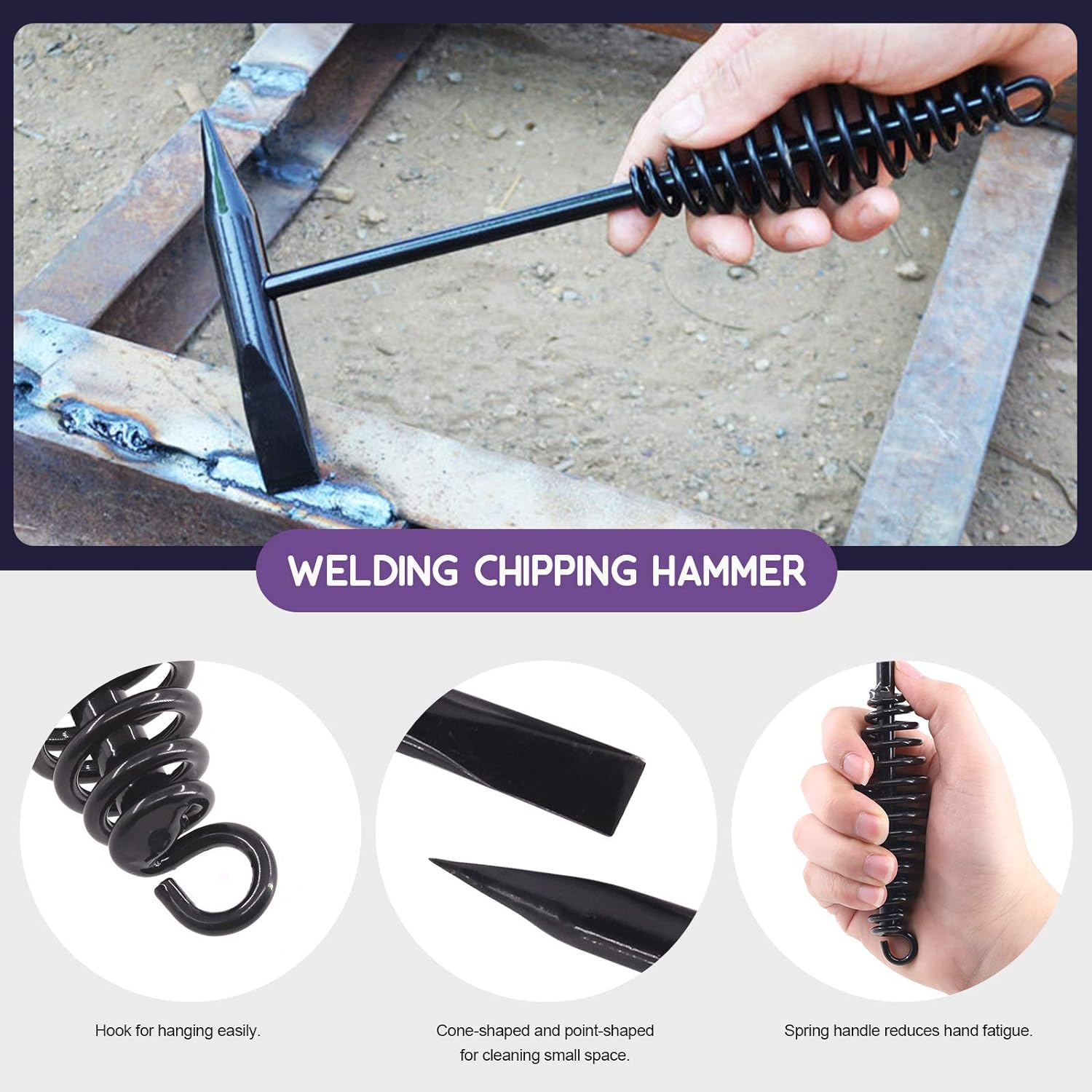 swpeet 7pcs wire brush welding hammers review