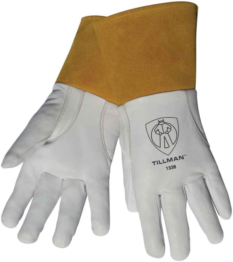 Tillman 1338 Top Grain Goatskin TIG Glove with Glide Patch Large White
