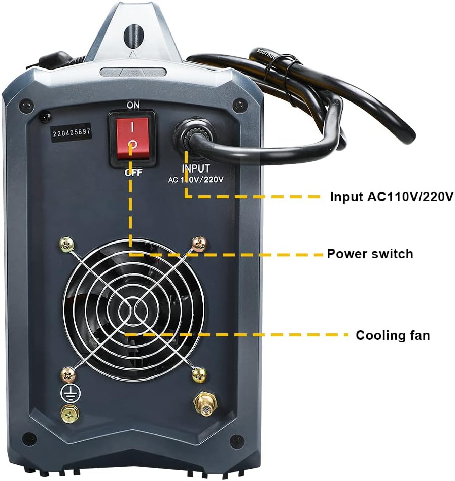 WEGOODLDER Tig Welder Welding Machine - 110/220V Dual Voltage Tig/Stick/Arc Welder 250 Amp Tig Welding Machine with Electrode Holder Work Clamp Torch