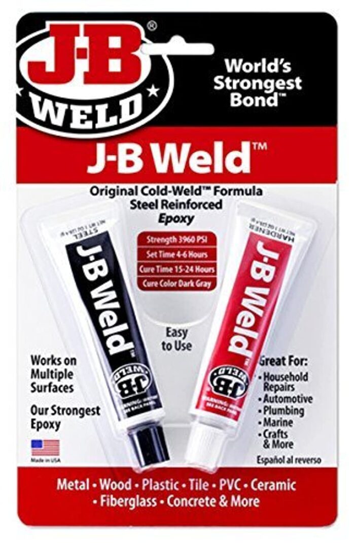 j b weld 8265s cold weld steel reinforced epoxy with hardener 2 oz 1