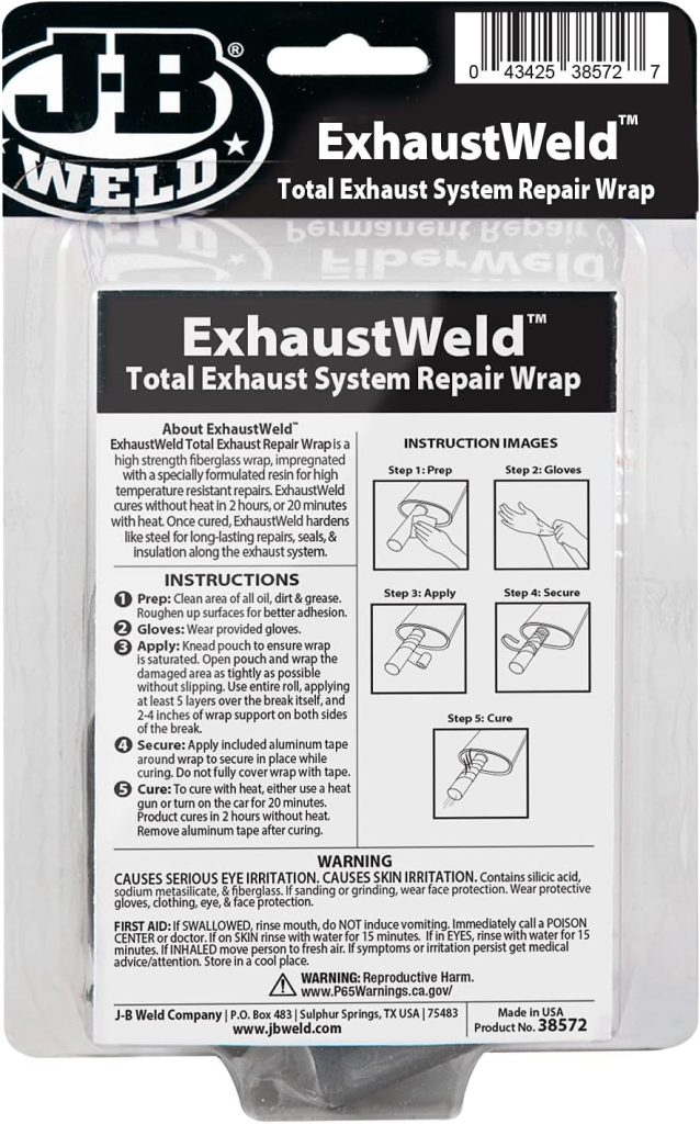 J-B Weld ExhaustWeld 2 x 72 Repair Wrap, White