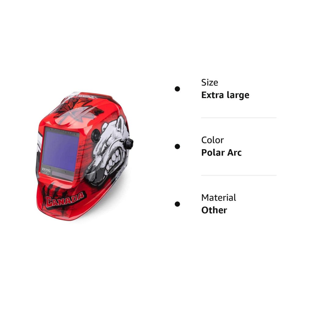 Lincoln Electric K3034-4 VIKING 3350 Auto Darkening Welding Helmet with 4C Lens Technology, Matte Black, extra large