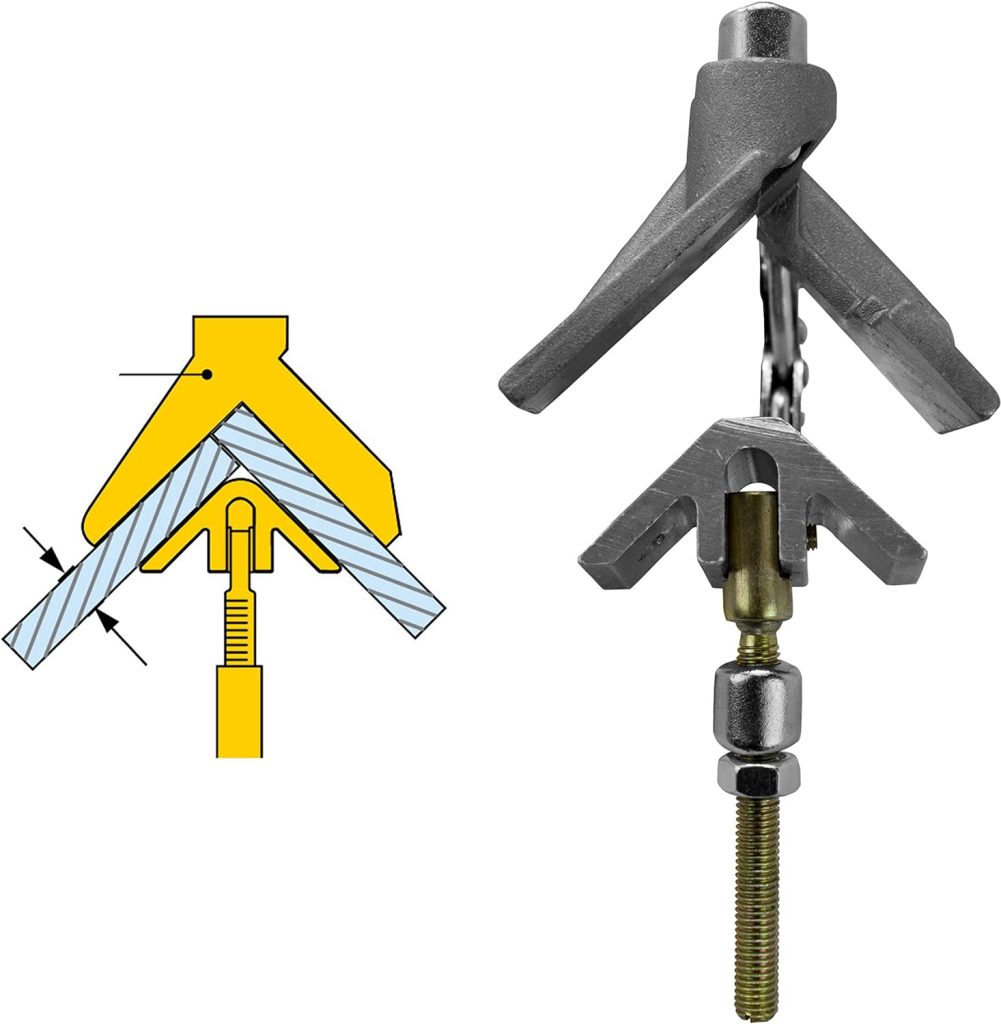 Strong Hand Tools JointMaster, 90 Degree, Angle Clamping Tool, Throat Depth: 3, Max Capacity: 1-1/4, OAL: 8-1/2, Single Hand T-Joint Clamp Tool, PL634