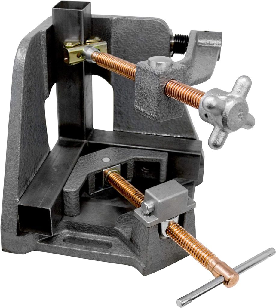 Strong Hand Tools WAC35-SW Strong Hand 3-Axis Fixture Vise with Quick Acting Screw, Two Stand-Offs, Swing Away Arm with 3.75 Miter Joint, 2.45 T-Clearance