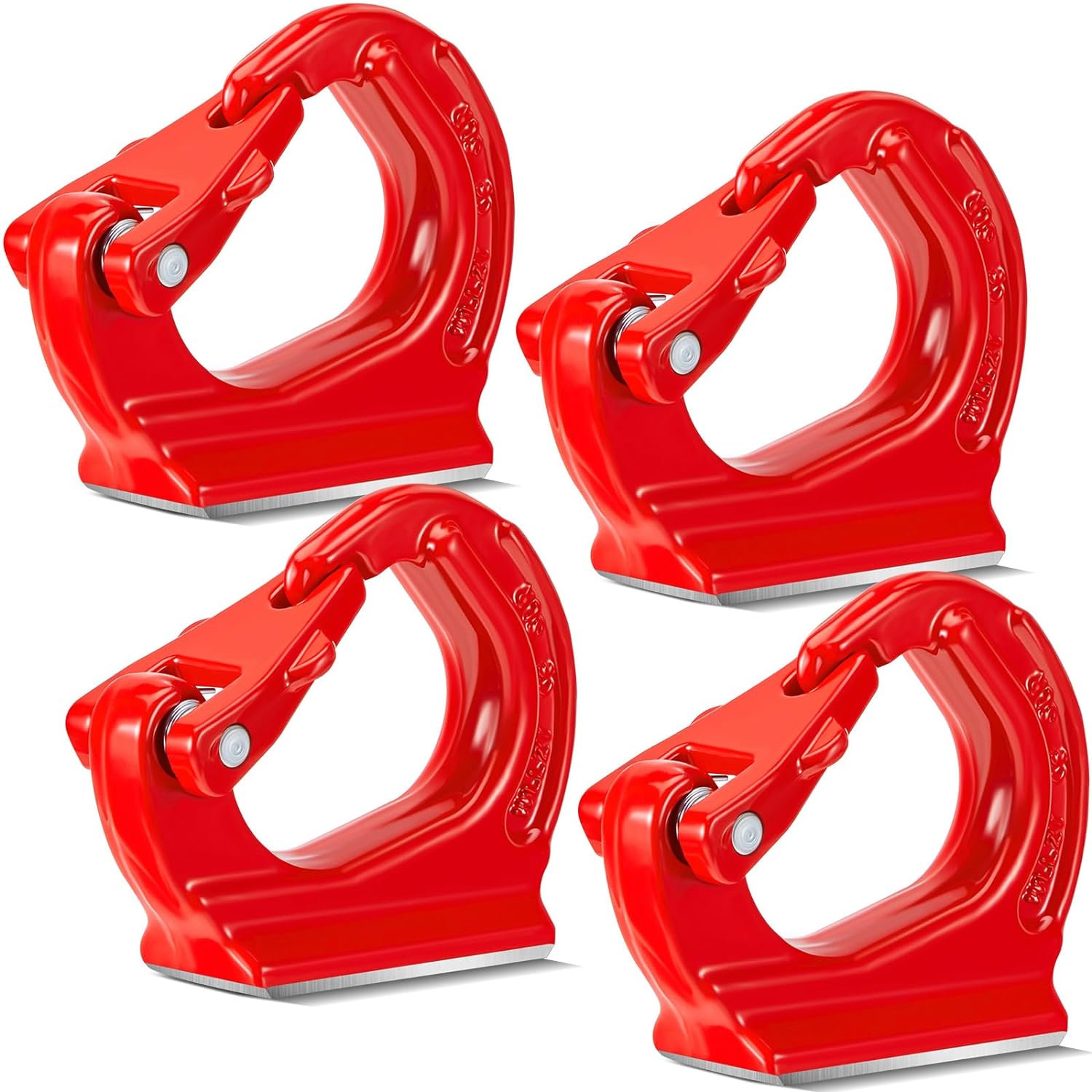 thyle 4 pcs weld on hooks 2 ton heavy duty weld on anchor hook alloy steel lifting hook welding hooks for wrecker crane 