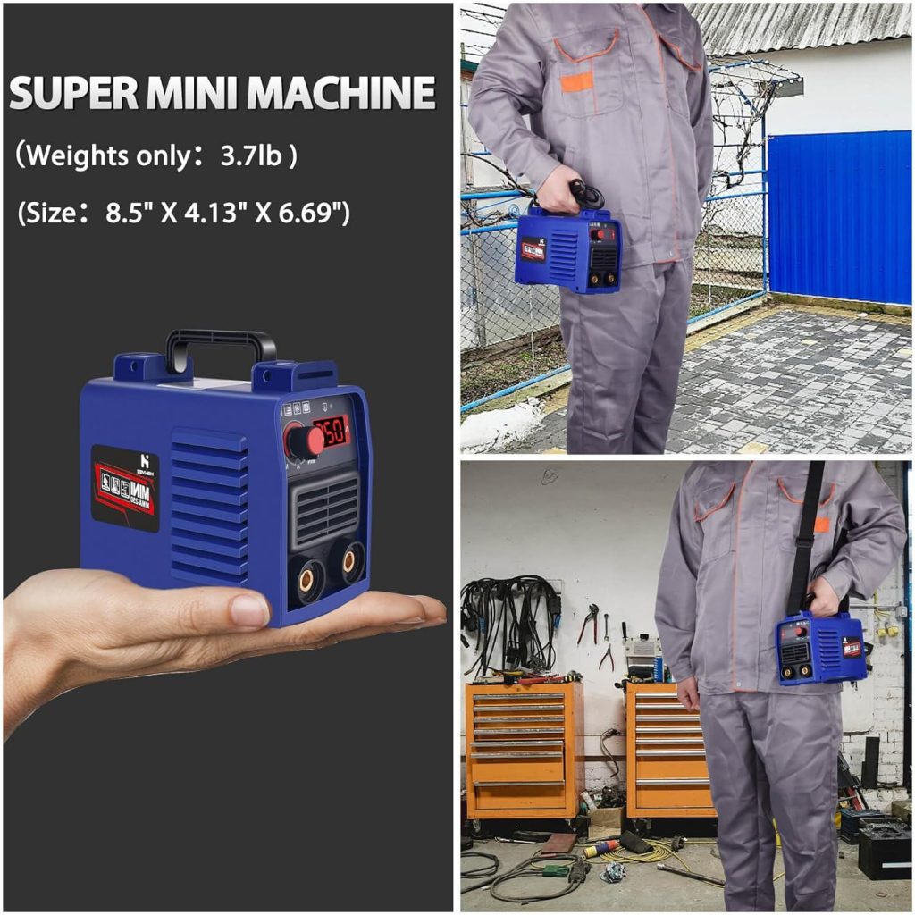 Welder Machine,Upgraded MMA-250A 110V Welding Machine,IGBT Digital Display LCD,Hot Start Anti-stick Stick Welder,Complete DIY Tool Kit for Portable Mini Welder,Strong Heat Dissipation MMA Welder …