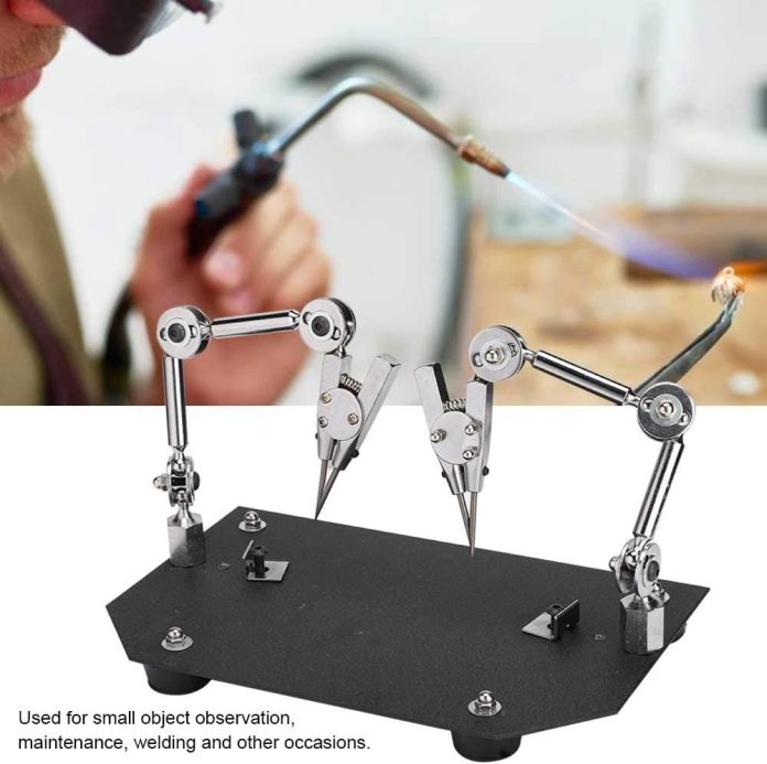 welding table clamps auxiliary welding work clip set third hand tool welding fixture clip for soldering modeling and pai 2