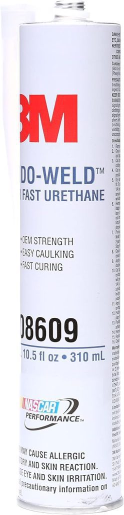 3M 08609 Window-Weld Super Fast Urethane Black Cartridge - 10.5 fl oz.