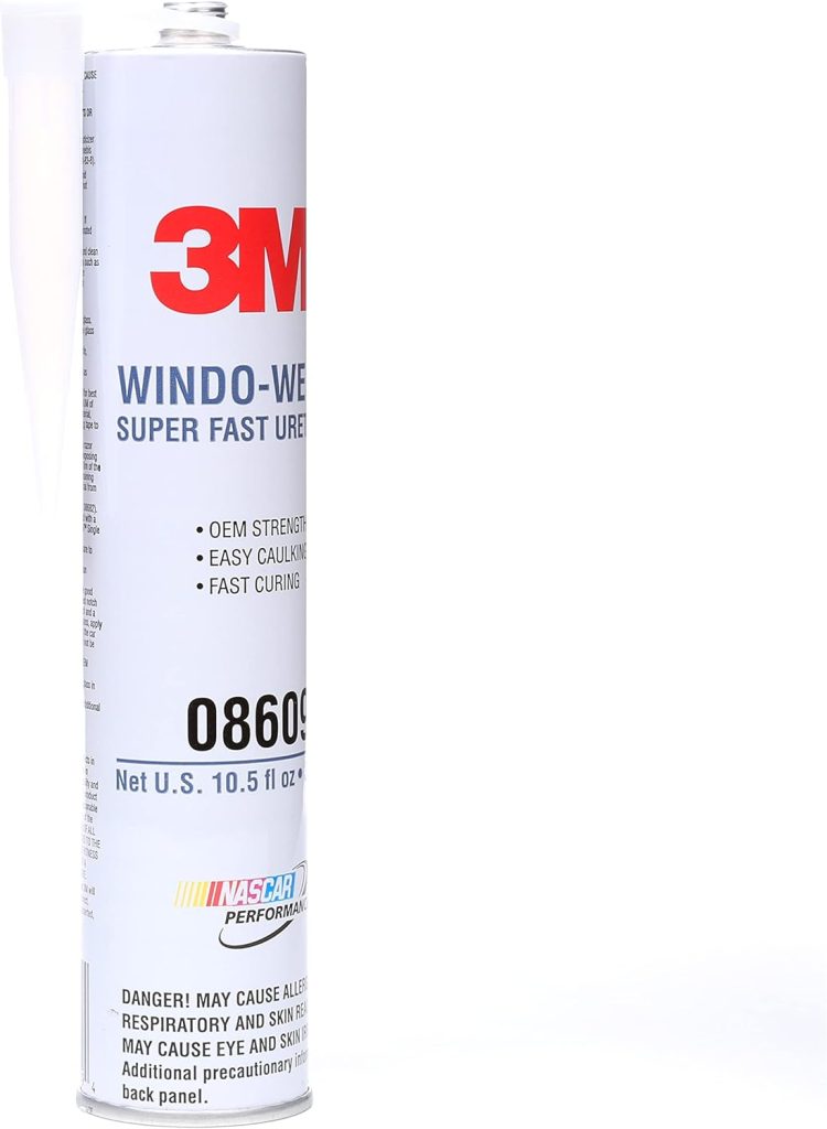 3M 08609 Window-Weld Super Fast Urethane Black Cartridge - 10.5 fl oz.