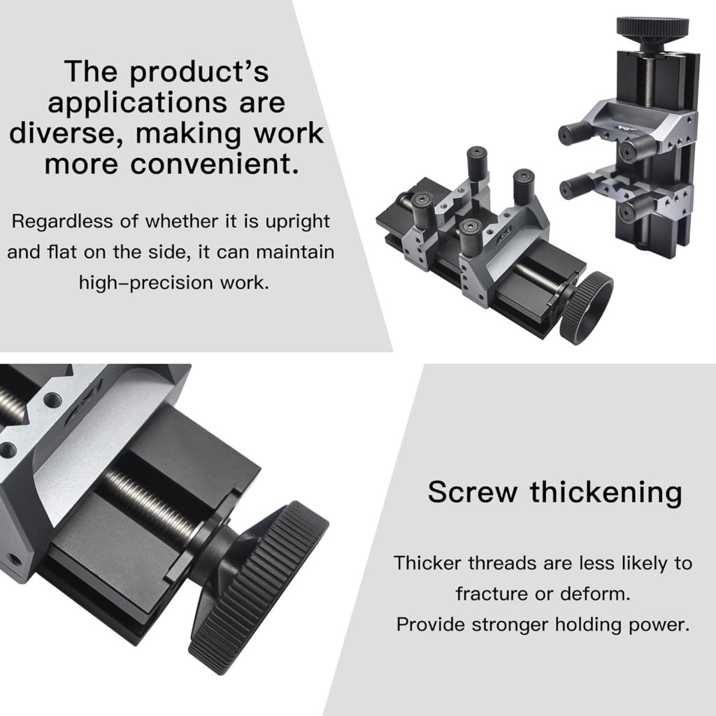 Double-Ended Mini Bench Vise By AM ARROWMAX -Crafted from aerospace-grade aluminum alloy and precision CNC machined, Enhance Precision and Stability for Crafts