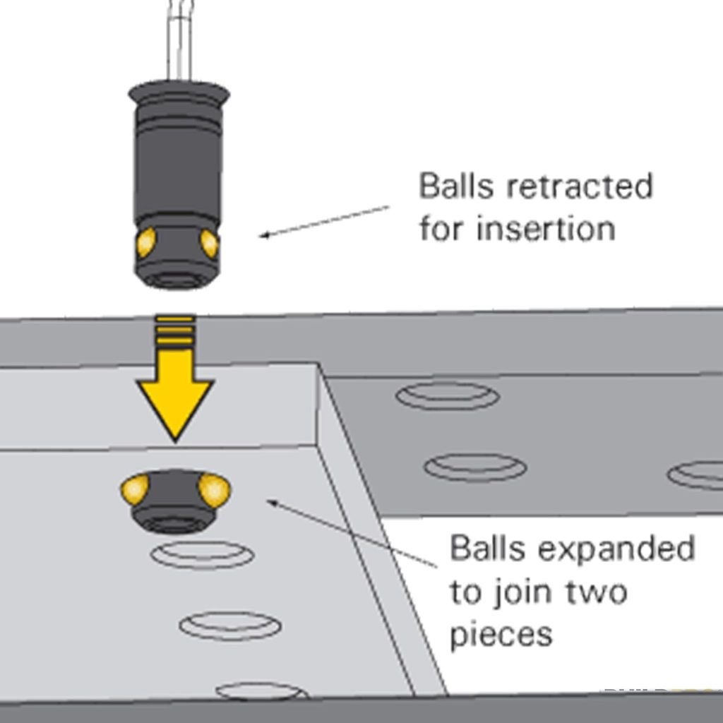 Fixed Length Ball Lock Bolt (1.1 Capacity), T55015, BuildPro