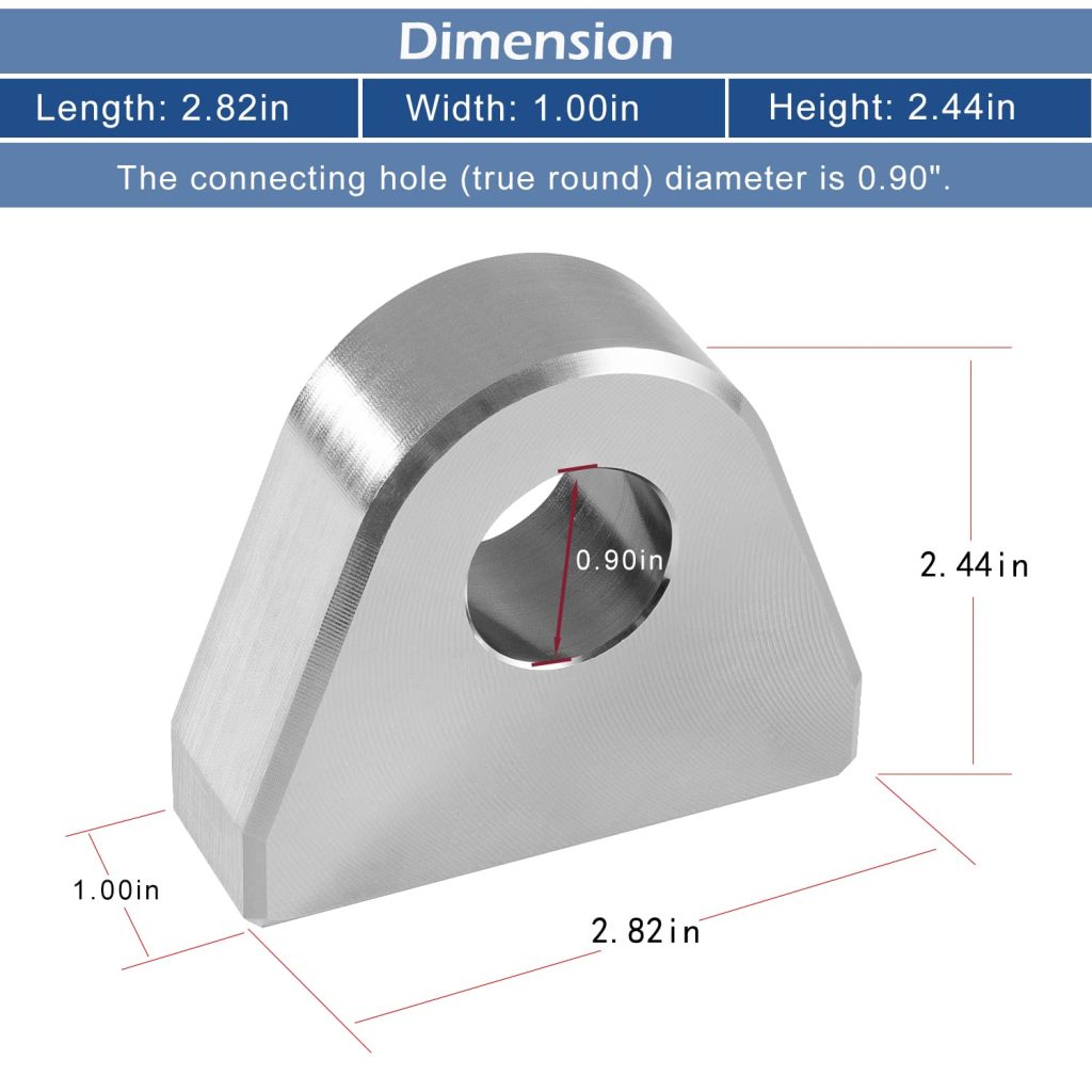 Weld on Shackle/Clevis Mounts 1 Thick Steel (Pack of 4)