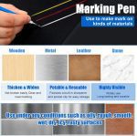 2 Pcs Welders Pencil with 48 PCS Round Refills Mechanical Pencils Metal Welding Marker for Tube Pipe Fitter Welder Steel Construction Woodworking (Silver) - Image 4