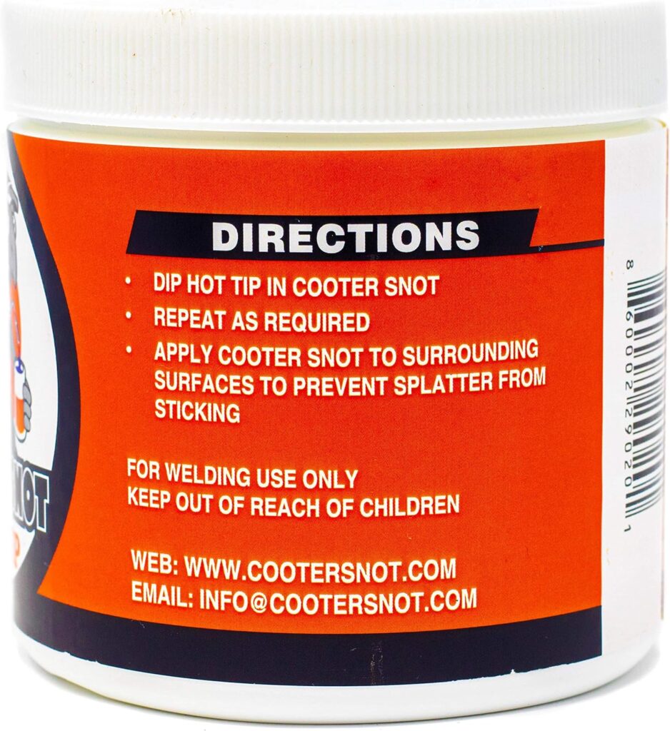 Cooter Snot Tip Dip | Anti Spatter Welding Nozzle Gel, Tip Cleaner, Non-flammable, Silicon free (16 oz)