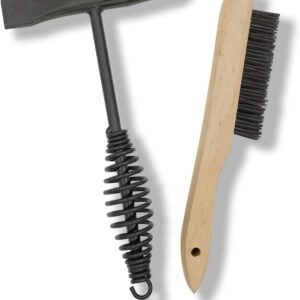Welding Chipping Hammer with Coil Spring Handle,10.5" Cone and Vertical Chisel,10" Wire Brush