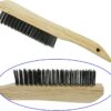 Welding Chipping Hammer with Coil Spring Handle,10.5" Cone and Vertical Chisel,10" Wire Brush - Image 5