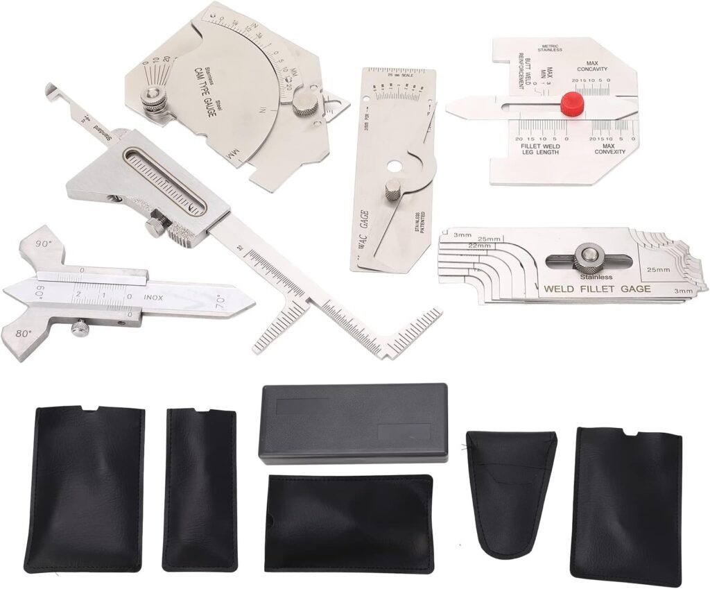 6Pcs Fillet Weld Set Fillet Welding Inspection Set Fillet Include Hi Lo Angle Measuring Tool