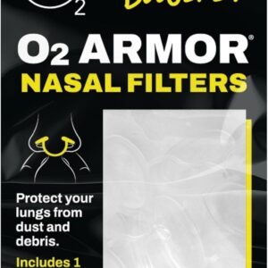 O2 Armor Nose Filters for Welders & Allergies - Nose Filter for Dust - Nasal Filters for Welding - Nose Dust Mask for Construction (Sample 4 Pack)