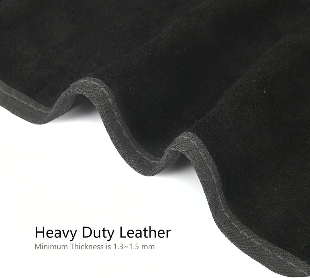 Leaseek Welding Hood, Flame-Retardant Protective Welding Cap with Neck Shoulder Drape, Welding helmet accessories,Head Protection for Men  Women, Black