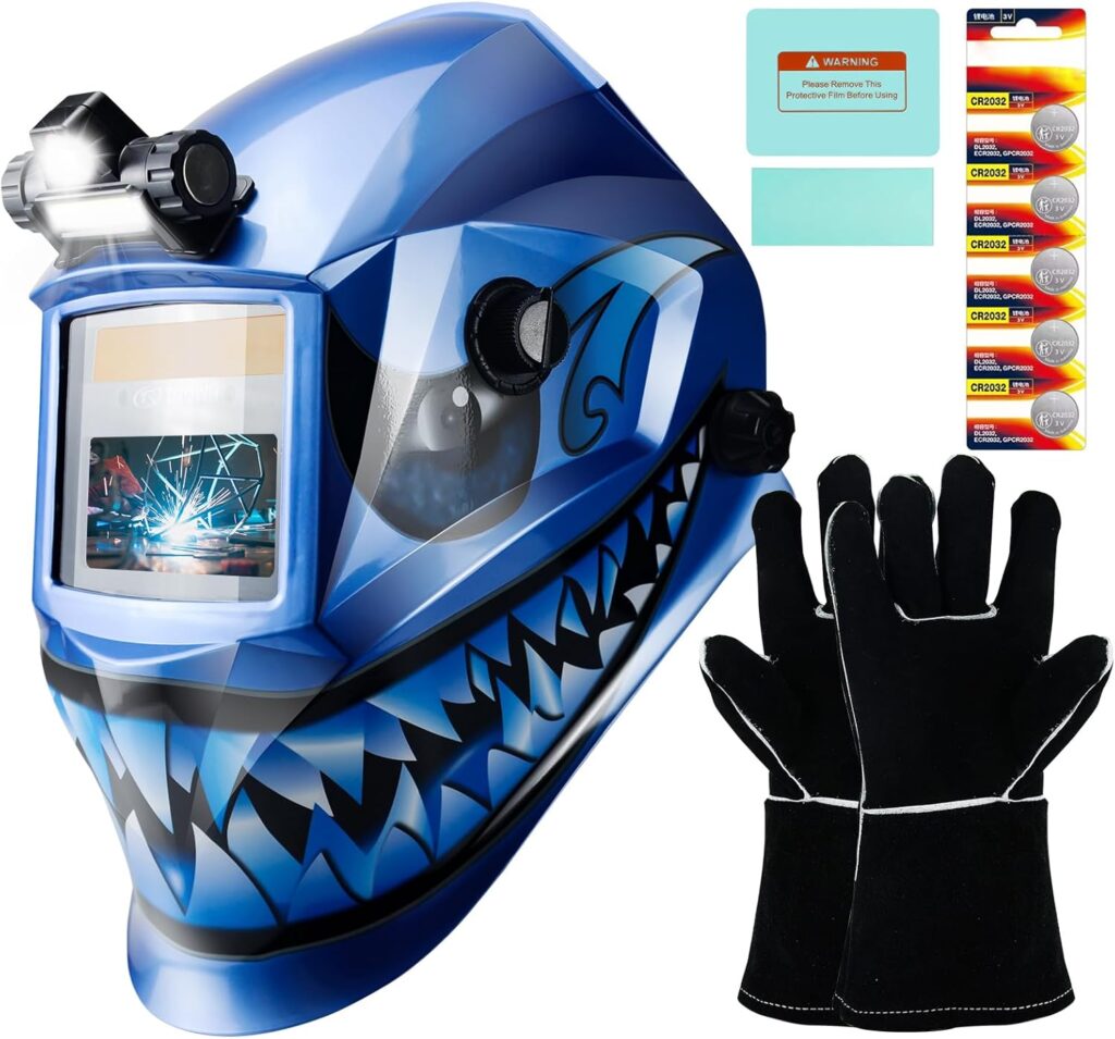 Welding Hood Auto Darkening Welding Helmet with Light True Color 1/1/1/2 Top Optical Clarity Wide Shade 9-13 Welding Mask with Grinding Weld Helmet (KTS-JD03) Welding Hood Auto Darkening Welding Helmet with Light True Color 1/1/1/2 Top Optical Clarity Wide Shade 9-13 Welding Mask with Grinding Weld Helmet (KTS-JD03)