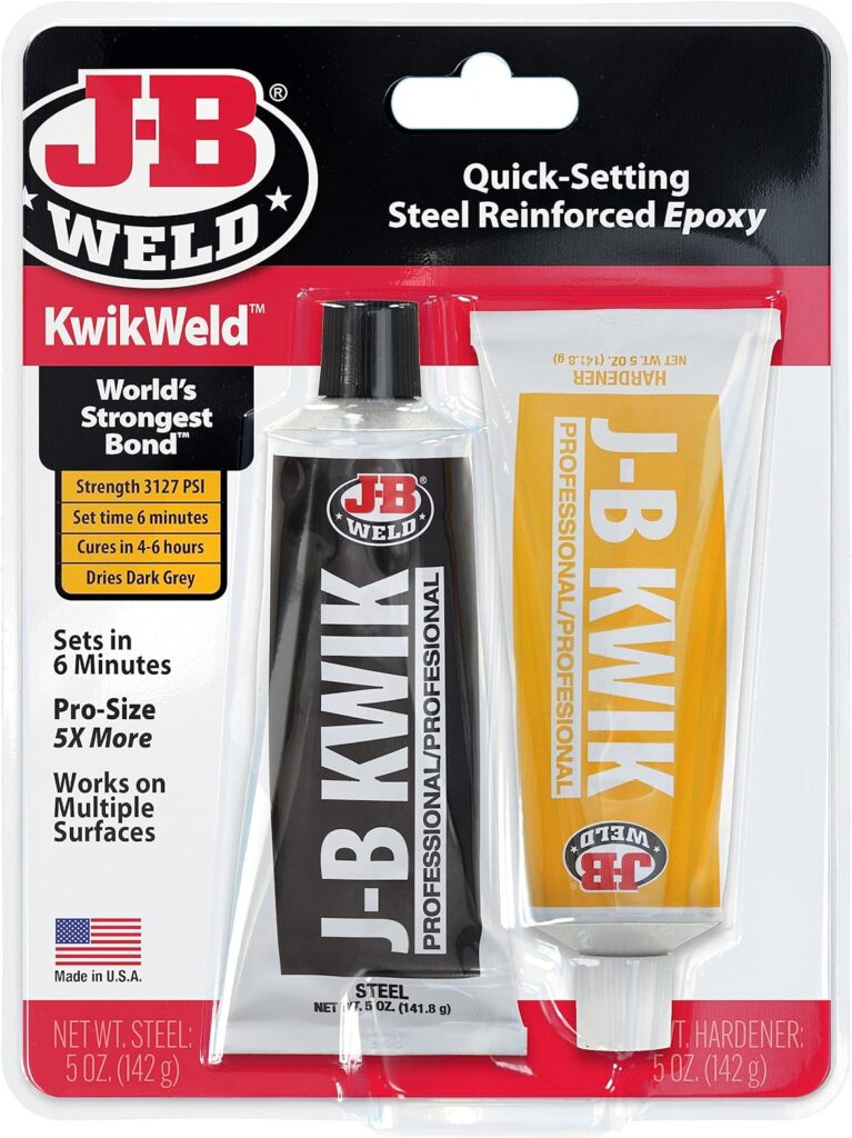 J-B Weld 8271 KwikWeld Professional Size Steel Reinforced Epoxy Twin Pack - 10 oz. J-B Weld 8271 KwikWeld Professional Size Steel Reinforced Epoxy Twin Pack - 10 oz.