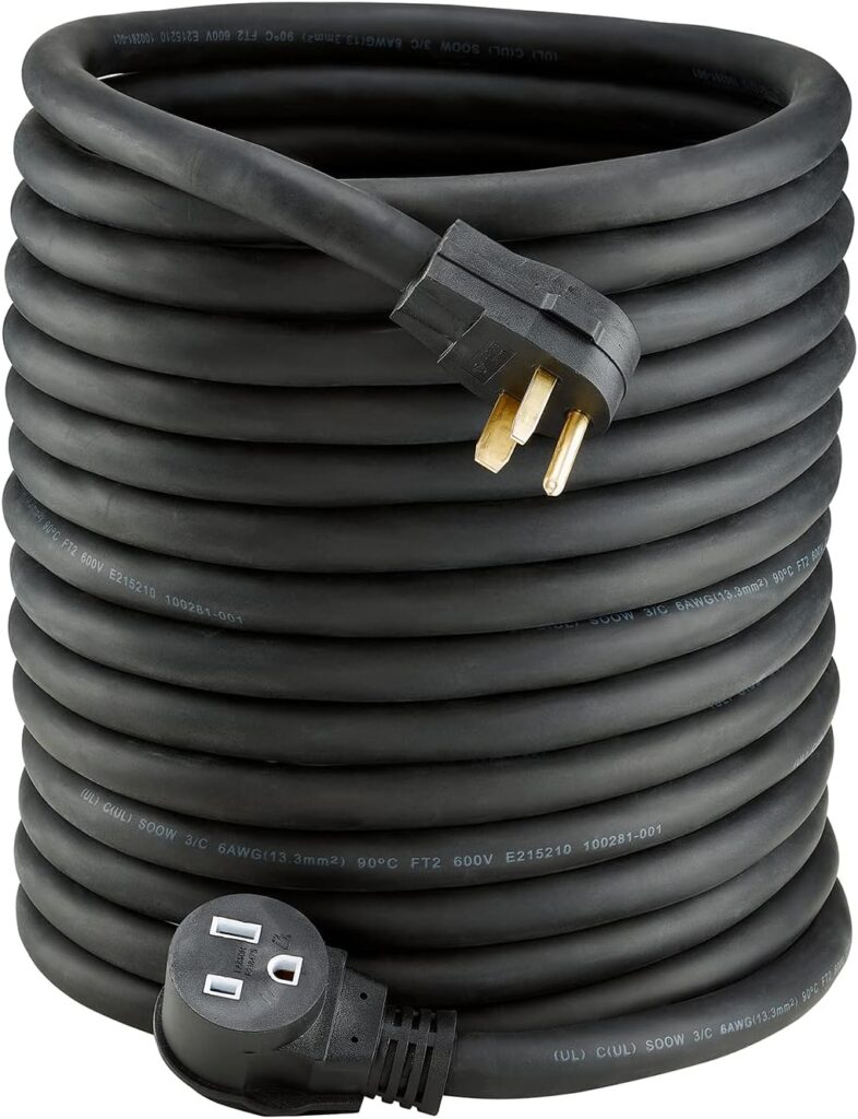 PrimeWeld Welder Extension Cord, SOOW Rated, 50 amp, 250v NEMA 6-50 Heavy Duty Welding Cable, 6 Gauge, (50ft) PrimeWeld Welder Extension Cord, SOOW Rated, 50 amp, 250v NEMA 6-50 Heavy Duty Welding Cable, 6 Gauge, (50ft)
