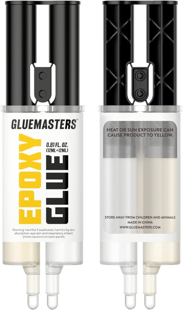 2 Part Epoxy, 5 Minute Set, 0.81 Ounce Syringe, Clear (Pack of 2) 2 Part Epoxy, 5 Minute Set, 0.81 Ounce Syringe, Clear (Pack of 2)