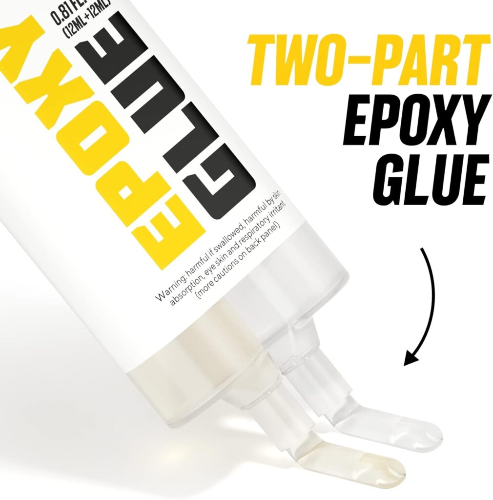 2 Part Epoxy, 5 Minute Set, 0.81 Ounce Syringe, Clear (Pack of 2) 2 Part Epoxy, 5 Minute Set, 0.81 Ounce Syringe, Clear (Pack of 2)