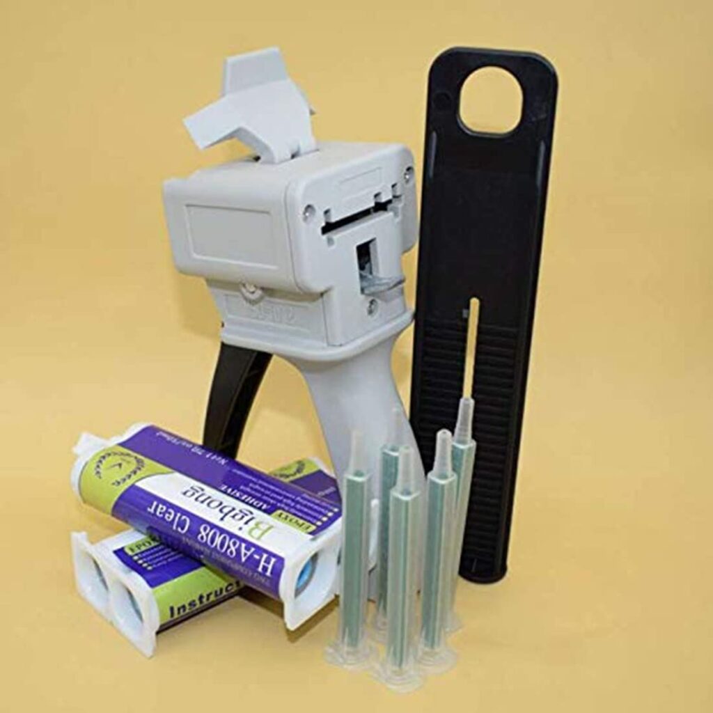 Bigbong 1:1 Dispensing Gun Manual Applicator Adhesive Dispenser 5pcs Static Mixing Nozzles Mixed Tips 2pcs 50ml Epoxy Adhesives Glue 2-Part Quik Cure Epoxy Glue for Stone Metal Tile Wood Marble Bigbong 1:1 Dispensing Gun Manual Applicator Adhesive Dispenser 5pcs Static Mixing Nozzles Mixed Tips 2pcs 50ml Epoxy Adhesives Glue 2-Part Quik Cure Epoxy Glue for Stone Metal Tile Wood Marble