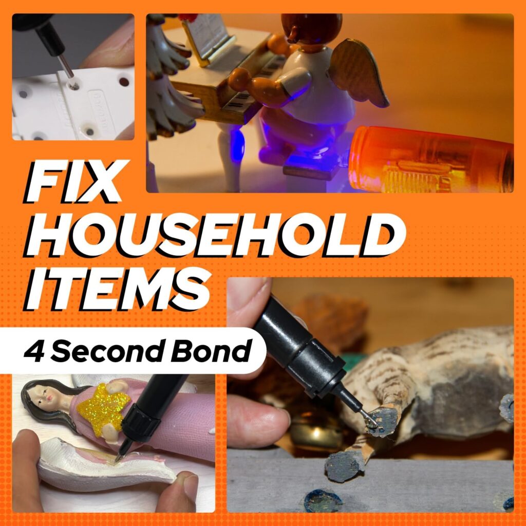 Bondic UV Glue Kit with Light, Plastic Welding Kit, Curing Light Liquid Plastic Repair, Jewelry Making, Necklace Craft, Super Glue Adhesive Epoxy Ultraviolet Mold for Glass Epoxy Resin Supplies Bondic UV Glue Kit with Light, Plastic Welding Kit, Curing Light Liquid Plastic Repair, Jewelry Making, Necklace Craft, Super Glue Adhesive Epoxy Ultraviolet Mold for Glass Epoxy Resin Supplies