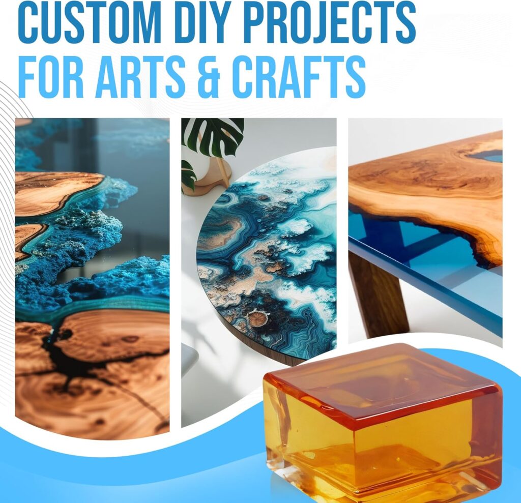 Epoxy Resin 2 Gallon Kit | 1:1 Resin and Hardener for High Gloss Coatings | for Bars, Table Tops, Flooring, Art, Bonding, Filling, Casting | Safe for Wood, Metal, Stone, Fiberglass More! Epoxy Resin 2 Gallon Kit | 1:1 Resin and Hardener for High Gloss Coatings | for Bars, Table Tops, Flooring, Art, Bonding, Filling, Casting | Safe for Wood, Metal, Stone, Fiberglass More!