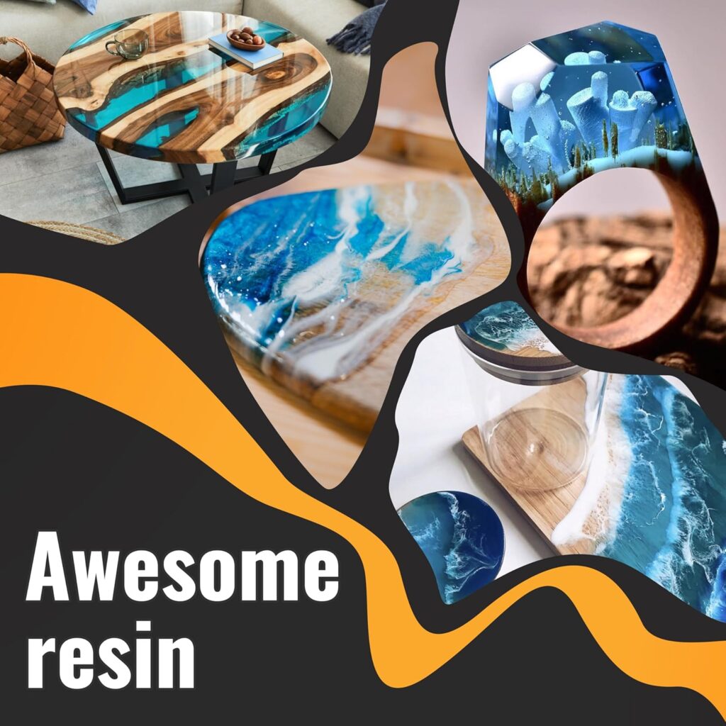 Epoxy Resin 32OZ Kit - Crystal Clear, Food Safe, Non Yellowing, No Bubbles, Self-Leveling, UV Resistant, for Coating, Casting Molds, Jewelry, Wood, Glass, DIY, Epoxy Gift Ideas for Beginners Epoxy Resin 32OZ Kit - Crystal Clear, Food Safe, Non Yellowing, No Bubbles, Self-Leveling, UV Resistant, for Coating, Casting Molds, Jewelry, Wood, Glass, DIY, Epoxy Gift Ideas for Beginners