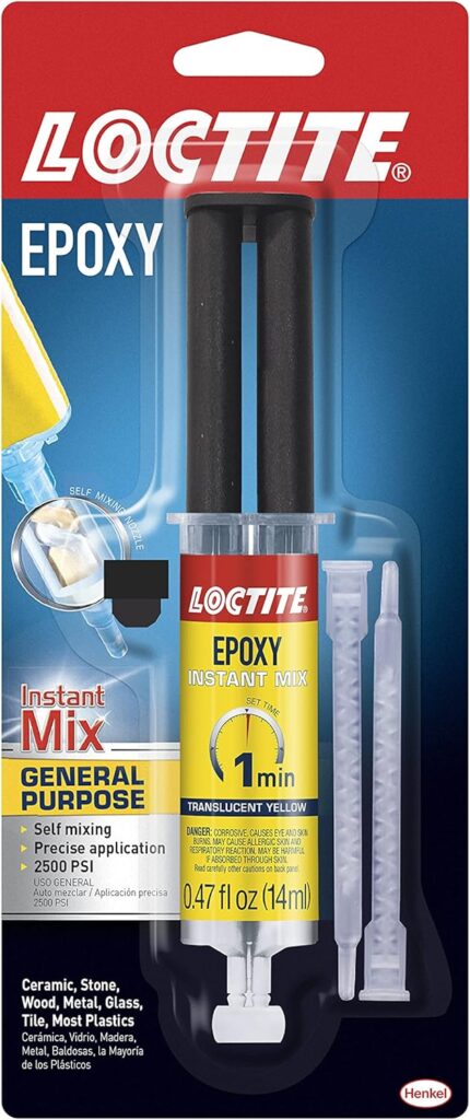 Loctite Epoxy Instant Mix 1 Minute, 0.47 fl oz Loctite Epoxy Instant Mix 1 Minute, 0.47 fl oz