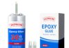 Plastic Glue Black,2 Part Epoxy Glue, 1.76oz Syringe, Waterproof Plastic Weld Adhesive, can Bond Metal, Plastics, Wood, Ceramics, is The Best Golf Club Epoxy Resin Crack Repair Glues (1)