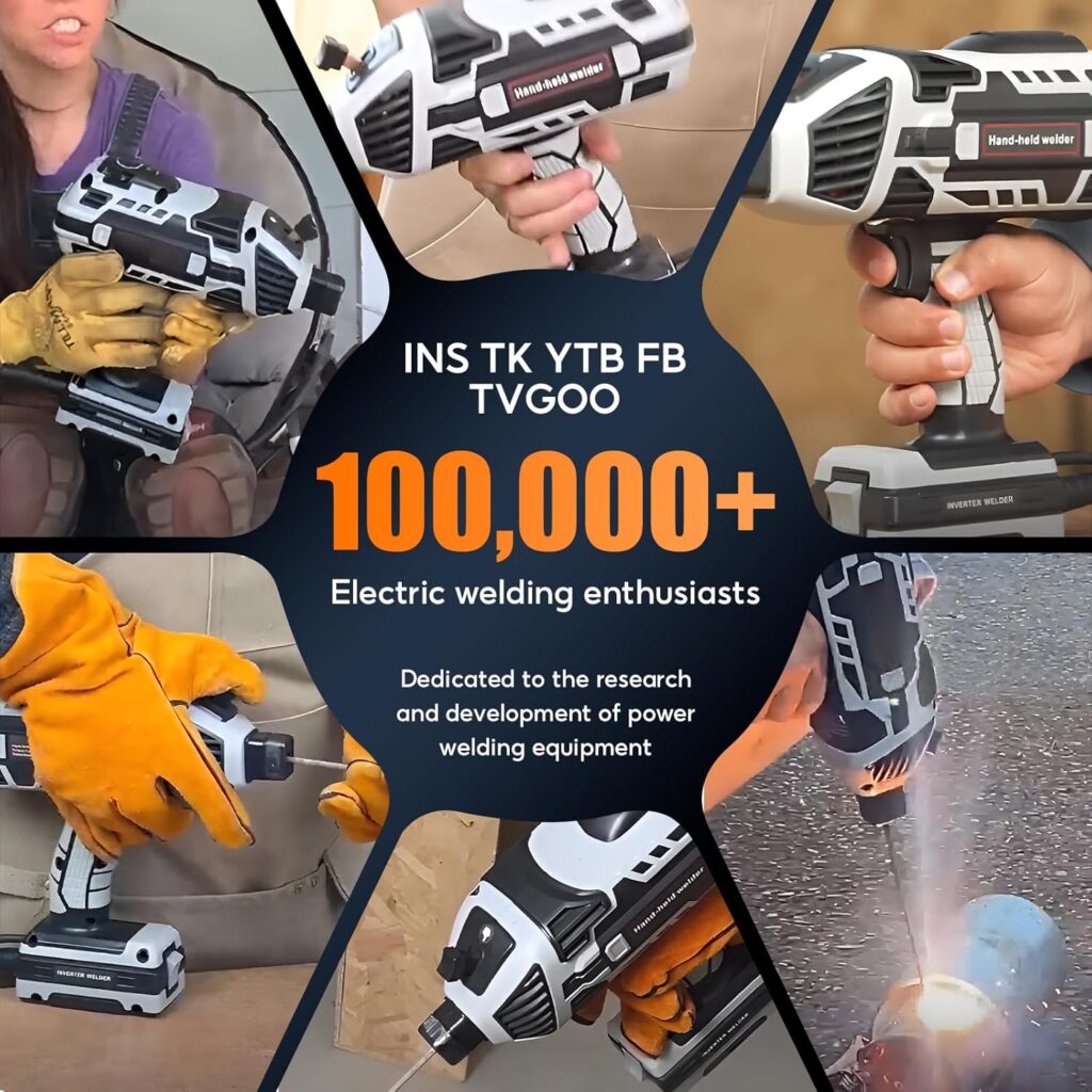 Portable Handheld Welding Machine - 110V IGBT Inverter Handheld Welder, 20-120A Portable ARC Welder, Hot Start Anti-Stick for 3/32-1/8 Welding Rods, Fathers Day Gift for Men(Grey) Portable Handheld Welding Machine - 110V IGBT Inverter Handheld Welder, 20-120A Portable ARC Welder, Hot Start Anti-Stick for 3/32-1/8 Welding Rods, Fathers Day Gift for Men(Grey)