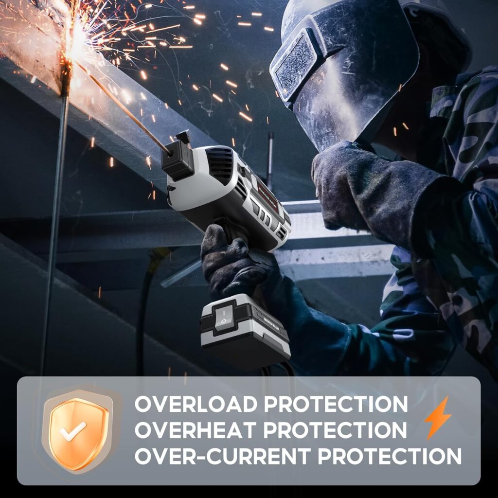 Portable Handheld Welding Machine - 110V IGBT Inverter Handheld Welder, 20-120A Portable ARC Welder, Hot Start Anti-Stick for 3/32-1/8 Welding Rods, Fathers Day Gift for Men(Grey) Portable Handheld Welding Machine - 110V IGBT Inverter Handheld Welder, 20-120A Portable ARC Welder, Hot Start Anti-Stick for 3/32-1/8 Welding Rods, Fathers Day Gift for Men(Grey)