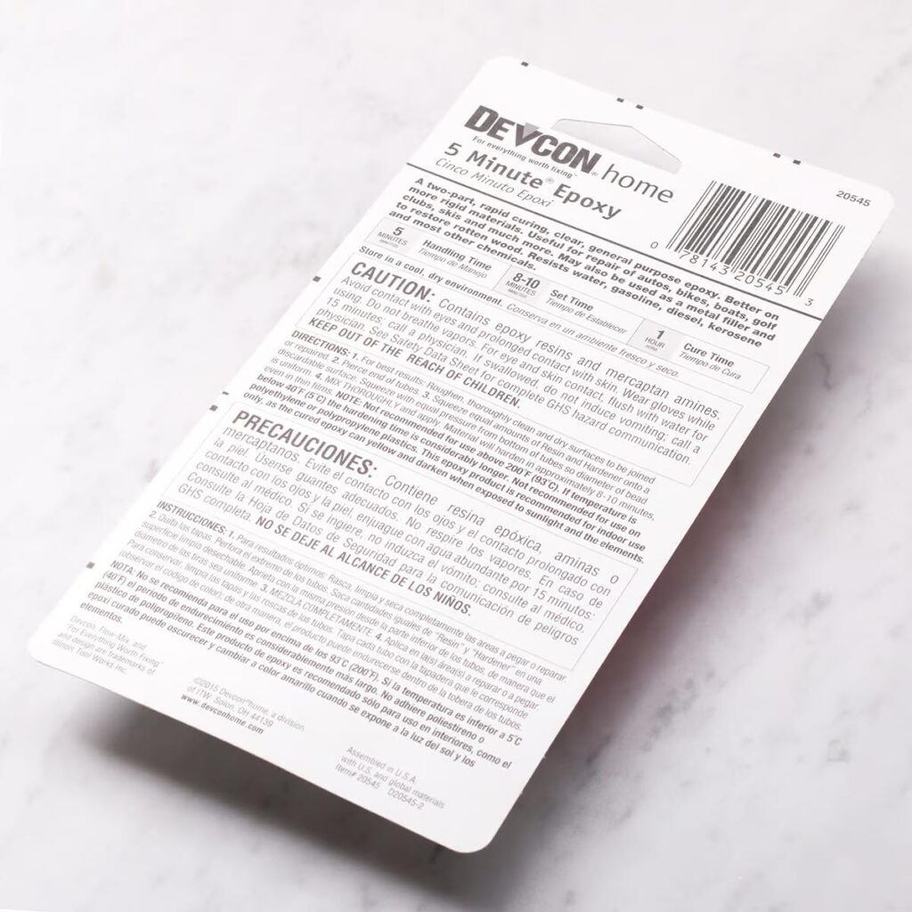 Devcon S205 5-Minute Epoxy Glue, oz. Devcon S205 5-Minute Epoxy Glue, oz.