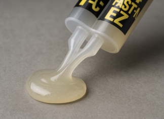 PC Products PC-Fast-N EZ Flexible Epoxy Adhesive Paste, 14 ml in Double Syringe, Translucent 61411