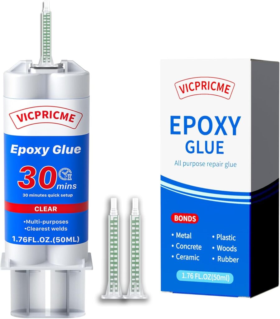 Plastic Glue, Clear Epoxy Glue Ideal for Repairing Plastic, Metal, Ceramics, Wood, Fishing rods, Golf Clubs, and More 30-Minute Fast Setting Optimal Cold Welding Bonding (1) Plastic Glue, Clear Epoxy Glue Ideal for Repairing Plastic, Metal, Ceramics, Wood, Fishing rods, Golf Clubs, and More 30-Minute Fast Setting Optimal Cold Welding Bonding (1)