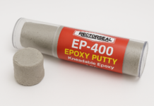 RectorSeal Ep-400 Epoxy 97600 Epoxy Putty with Display, Easy Application, Plumbing, 4 oz.