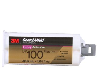 3M Scotch-Weld Epoxy Adhesive DP100 Plus, Clear, Professional Grade, Fast Handling and Cure, 48.5 mL (1.64 fl oz) Duo-Pak