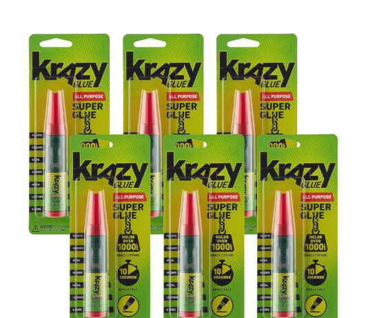 Krazy Glue All Purpose Precision Control Superglue Pen (4g), Clear, Fast-Drying Adhesive, One-Drop Applicator for Plastic, Ceramic, Wood, Rubber, Metal, Leather & More