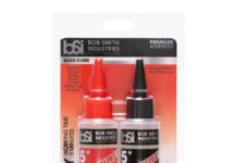 Bob Smith Industries BSI-201 Quik-Cure™ Epoxy – 4.5 oz. Combined, Clear – 5-Minute Fast-Setting Adhesive for Wood, Metal, Glass, Crafts & Repairs