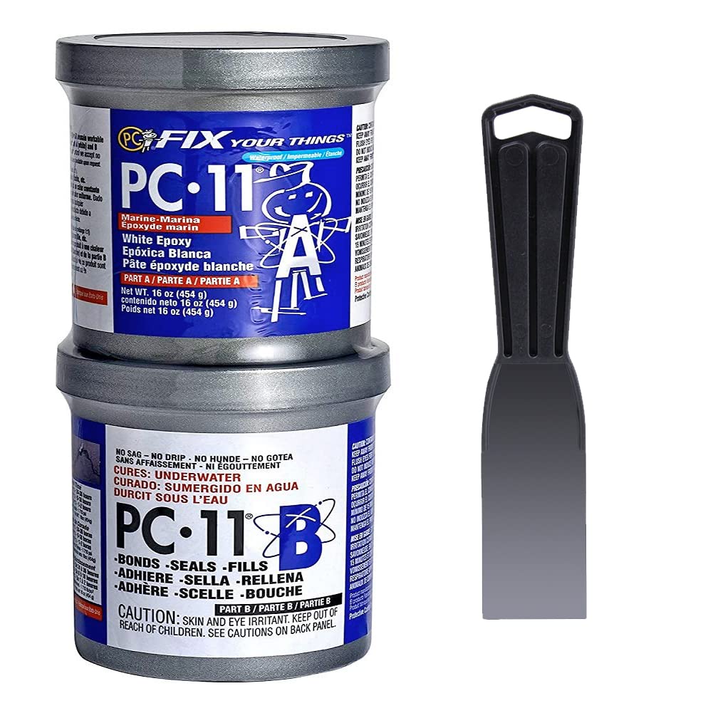PC-Products PC-11 Epoxy Adhesive Paste, Two-Part Marine Grade,/2lb in Two Cans, Off White 80115 PC-Products PC-11 Epoxy Adhesive Paste, Two-Part Marine Grade,/2lb in Two Cans, Off White 80115