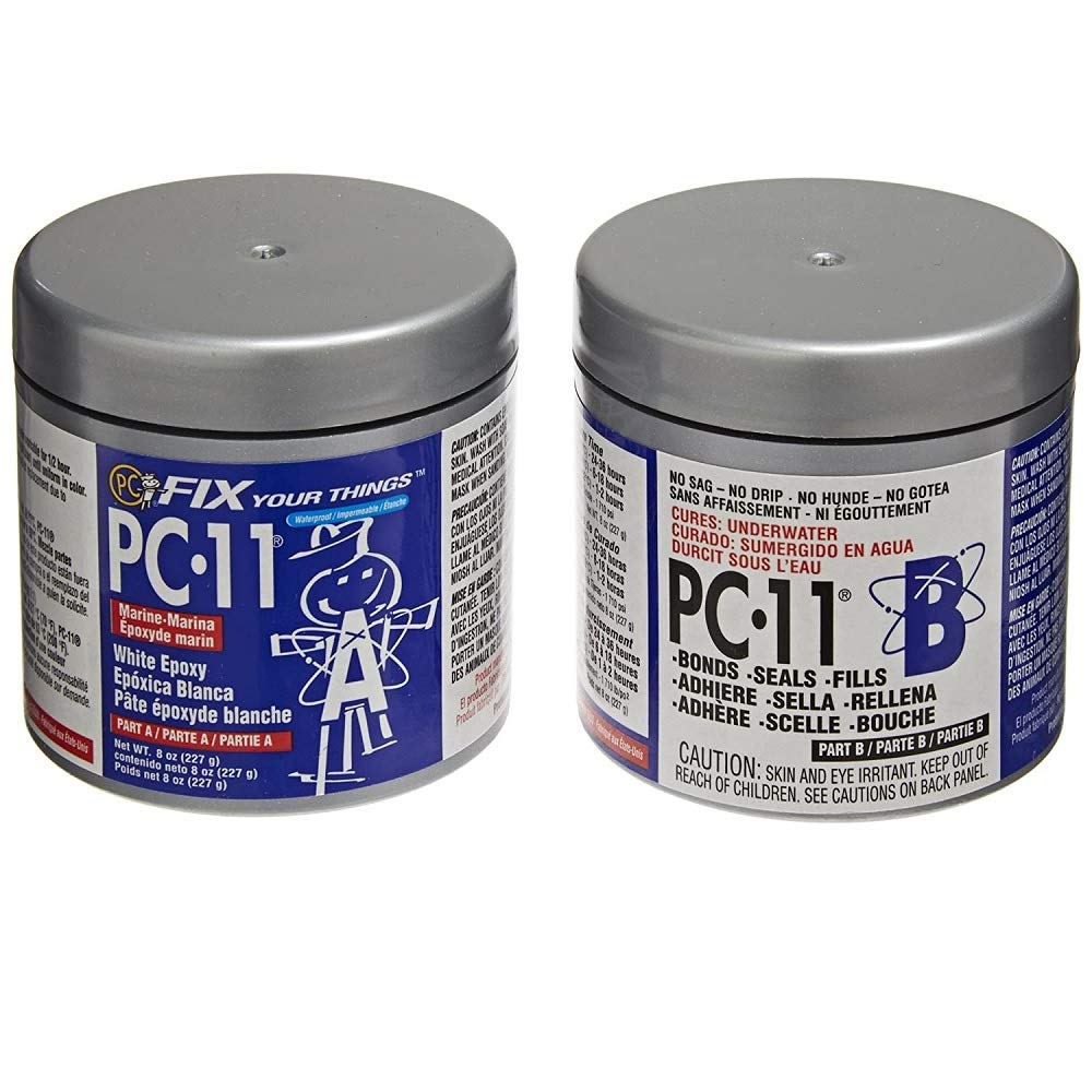 PC-Products PC-11 Epoxy Adhesive Paste, Two-Part Marine Grade,/2lb in Two Cans, Off White 80115 PC-Products PC-11 Epoxy Adhesive Paste, Two-Part Marine Grade,/2lb in Two Cans, Off White 80115