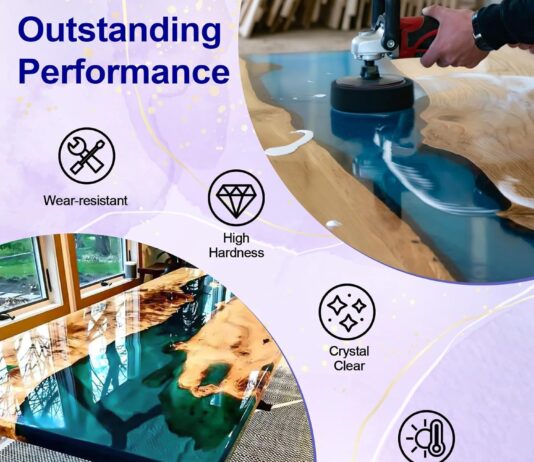 JANCHUN Crystal Clear Epoxy Resin Kit 16oz, Bubble-Free, Anti-Yellowing, Self Leveling Easy Mix 1:1 Coating and Casting Resin for Table Top, Molds, Tumbler Crafts, Painting, Jewelry, DIY Gifts