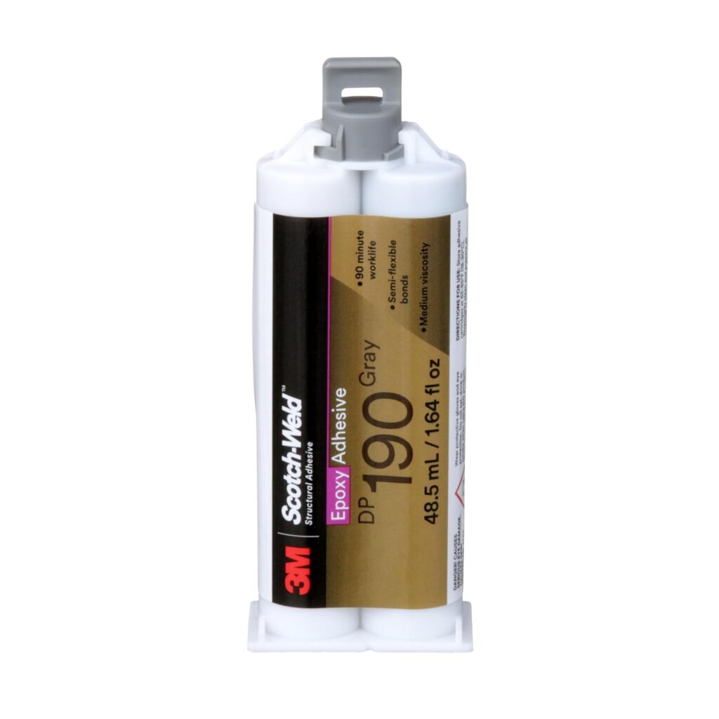 3M Scotch-Weld Epoxy Adhesive DP190, Gray, 48.5 mL Duo-Pak, 1 Each review | Reviews 3M Scotch-Weld Epoxy Adhesive DP190, Gray, 48.5 mL Duo-Pak, Each review